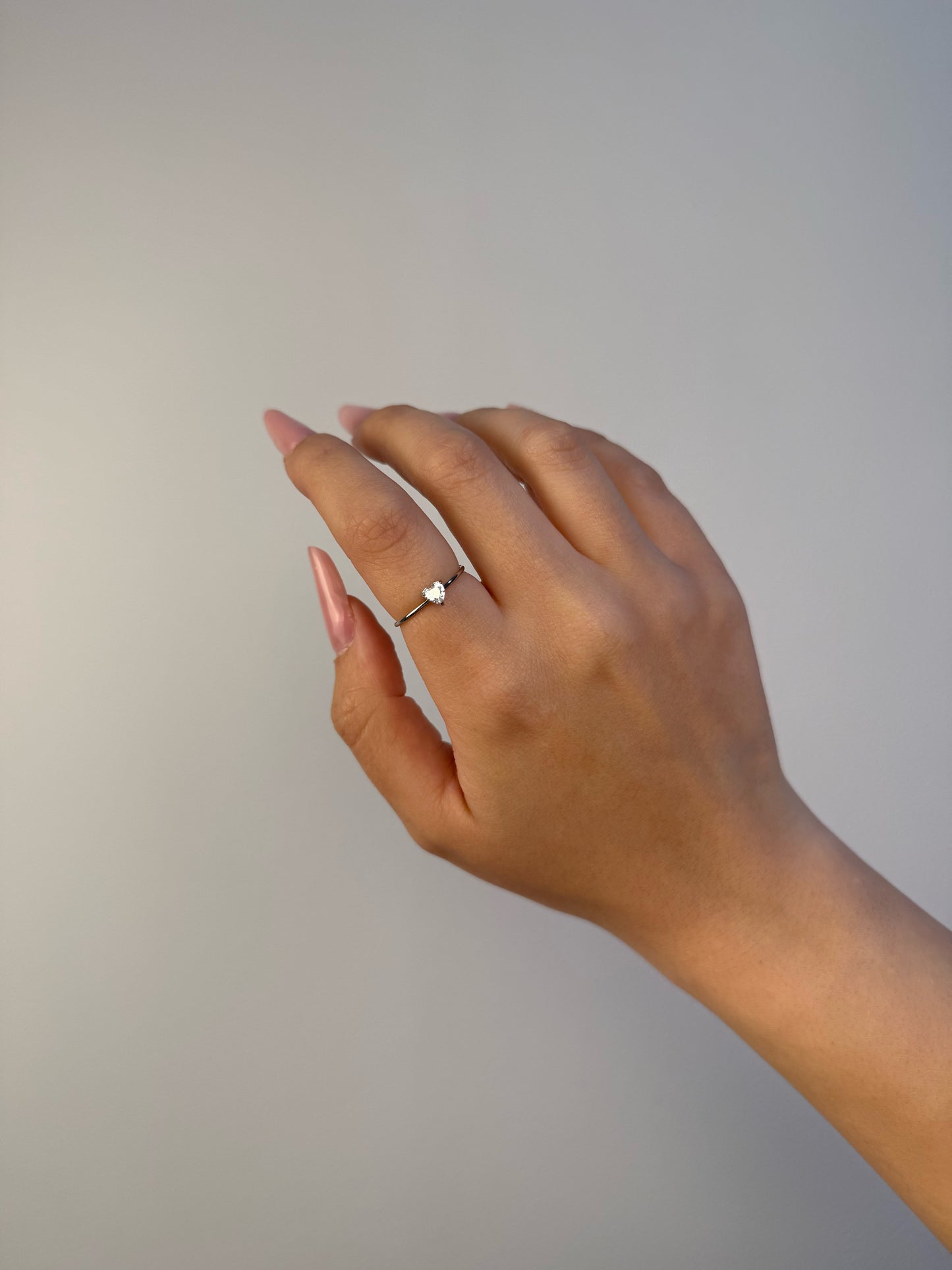 Anello Cuore Mini Argento
